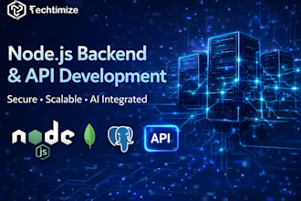 build a secure node js backend and custom ai API integrations