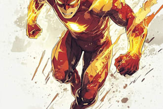 superhero character for comics