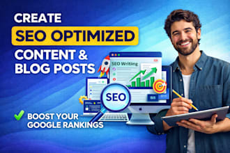 write SEO optimized content and blog posts