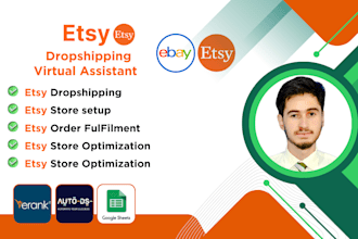 be etsy, ebay, walmart, amazon dropshipping expert and bookkeeper