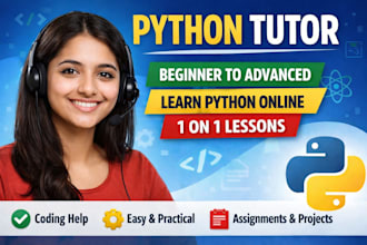tutor python with projects and assignments