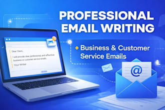 write professional business or customer service emails