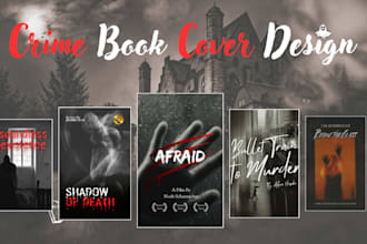 design crime, thriller and mystery book cover for kindle and kdp