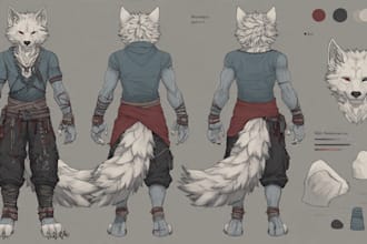 draw furry art, furry oc, fursona, anthro, reference sheet , avatar, sfw, nsfw