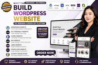 build wordpress website fix strinkingly carrd wix jimdo pagecloud shopify design