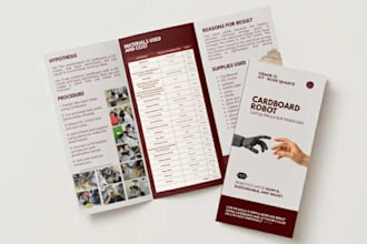 design creative and unique brochure