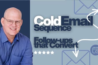write a cold email sequence that books meetings