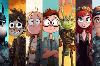 draw your cartoon characters of every fandom you like