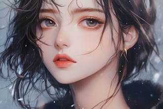 draw anime character art illustration