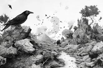 create pen and ink illustrations