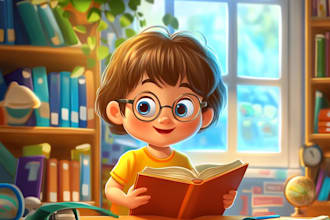 draw amazon KDP professional children book illustration