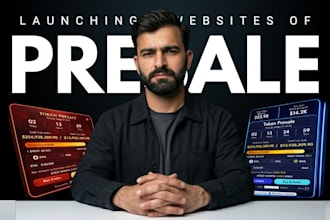 create crypto token website, memecoin website , presale website