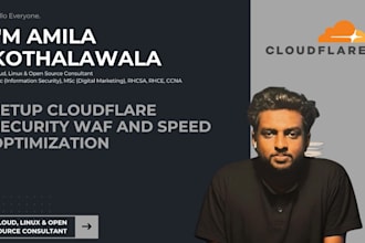 setup advanced cloudflare security, waf, and speed optimization