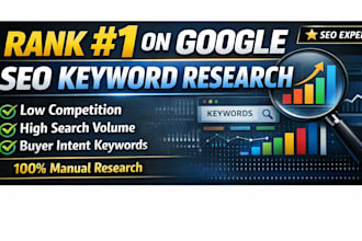 do SEO keyword research with low competition and high ranking