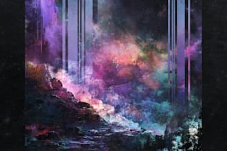 design raw abstract album cover art for underground artists