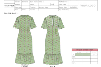 create fashion technical package for your designs
