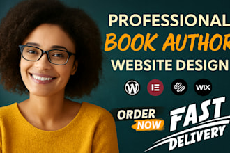 do wix wordpress author book ebook writer website design redesign landing pages