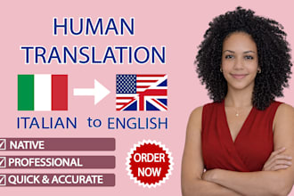 manually translate italian to english