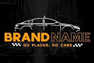 design a modern and professional taxi brand logo
