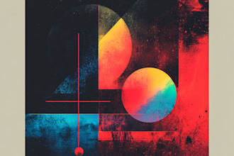 design raw abstract album cover art for underground artists