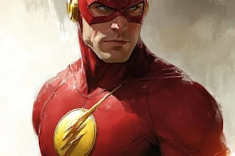 superhero character for comics