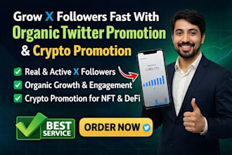 boost your twitter followers with organic growth and crypto promotion