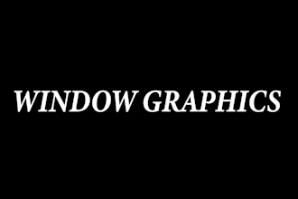 design custom and professional window graphics and storefront design