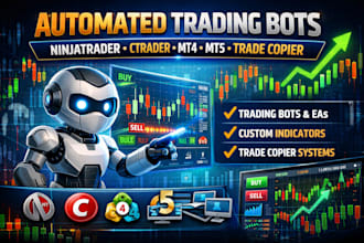create automated trading bots on ninjatrader, ctrader, mt5, mt4, or trade copier