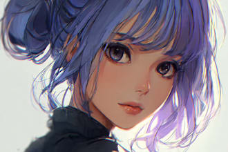 draw concept beautifull anime character