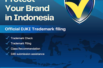 file and register your trademark in indonesia djki expert