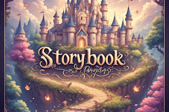 design stylish storybook cover for your book