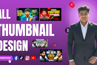 create a youtube and instagram thumbnail and post design
