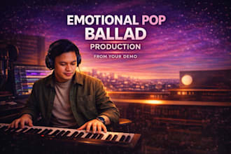 produce an emotional pop ballad from your demo