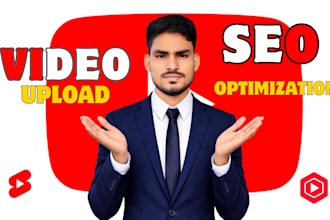 upload youtube video with SEO optimization as a channel manager