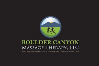 design unique boulder canyon massage therapy logo