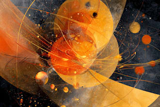 paint digital professional abstract art by hand