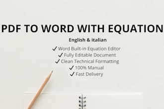 convert PDF to word with equations and formatting