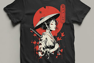 create japanese t shirt design