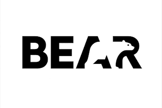 design a strong bear, mascot, animal, wildlife and gym logo