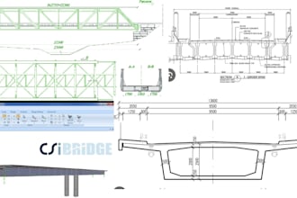 design of bridge, culvert, retaining wall, piles foundation