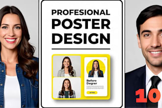 design professional poster for business or event
