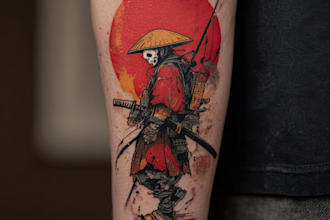 make a traditional japanese irezumi tattoo