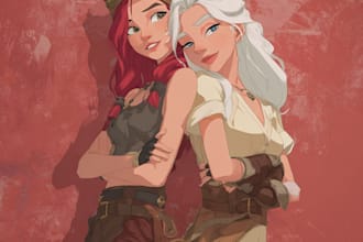 make an unique friendship portrait