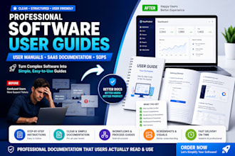 create professional software user guides and user manuals