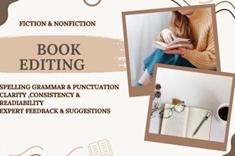 professionally edit and proofread your book to meet publishing standards
