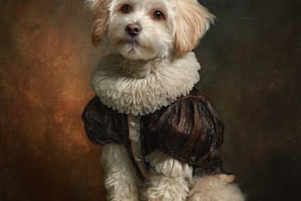 paint your royal pet portrait
