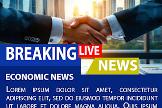create high energy news  poster
