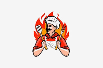 design modern restaurant, food, bakery and catering logo