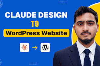 convert claude design to wordpress website development