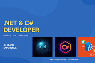 develop and fix dot net web API razor and mvc applications